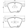 P 06 073 BREMBO Комплект гальмівних колодок дисковий гальм