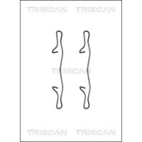 8105 101654 TRISCAN Комплектуючі колодки дискового гальма