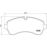 P 50 059 BREMBO Комплект гальмівних колодок дисковий гальм