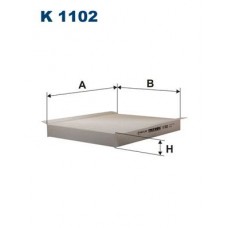 K 1102 FILTRON Фільтр повітря у внутрішньому просторі