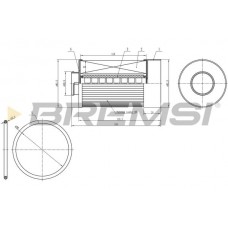 FE0333 BREMSI Паливний фільтр