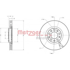 6110519 METZGER Гальмівний диск