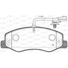 BPA1442.01 OPEN PARTS Комплект гальмівних колодок дисковий гальм