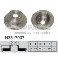 N3317007 NIPPARTS Гальмівний диск