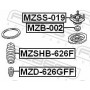 MZB-002 FEBEST під шипник качения, Опора стійки амортизатора