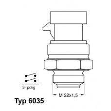 6035.92D BorgWarner (Wahler) Термовимикач вентилятор радіатора
