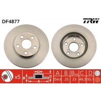 DF4877 TRW Гальмівний диск
