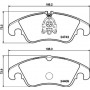 8DB 355 014-741 HELLA Комплект гальмівних колодок, дискове гальмо