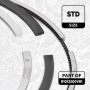 R1013200VR1 ET ENGINETEAM Комплект поршневих кілець