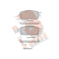 RB2322 R BRAKE Комплект гальмівних колодок дисковий гальм