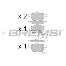 BP3071 BREMSI КомплеК т гальмівних колодок, дискове гальмо