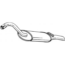 105-017 BOSAL Глушник вихлопних газів кінцевий