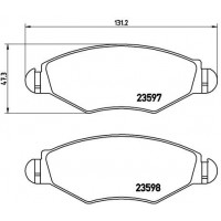 P 61 063 BREMBO Комплект гальмівних колодок дисковий гальм