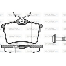 P12823.00 WOKING Комплект гальмівних колодок дисковий гальм