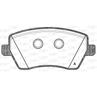 BPA0987.00 OPEN PARTS Комплект гальмівних колодок дисковий гальм