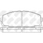 PN1237 NiBK Комплект гальмівних колодок дисковий гальм