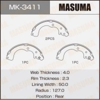 MK-3411 MASUMA Комплект гальмівних колодок