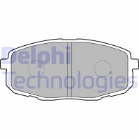 LP1819 DELPHI Комплект гальмівних колодок дисковий гальм