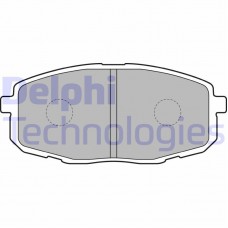 LP1819 DELPHI Комплект гальмівних колодок дисковий гальм