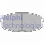 LP1819 DELPHI Комплект гальмівних колодок дисковий гальм