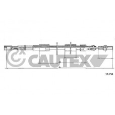 763016 CAUTEX Тросик, cтояночный тормоз