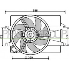 FD340F005 PRASCO Вентилятор охолодження двигуна