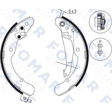 FO 0705 FOMAR Friction Комплект гальмівних колодок