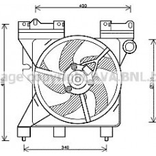 CN7547 AVA QUALITY COOLING Вентилятор охолодження двигуна
