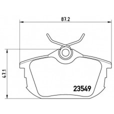 P 54 023 BREMBO Комплект гальмівних колодок дисковий гальм