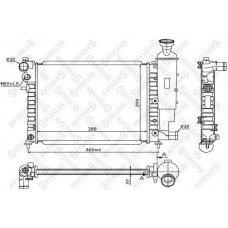 10-25269-SX STELLOX Радіатор охолодження двигуна