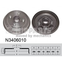 N3406010 NIPPARTS Гальмівний барабан