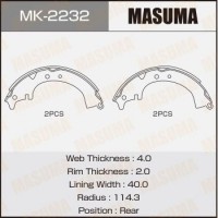 MK-2232 MASUMA Комплект гальмівних колодок