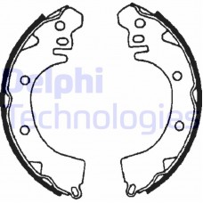 LS1471 DELPHI Комплект гальмівних колодок