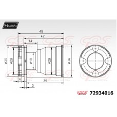 72934016 MAXTECH Поршень корпус скоби гальма