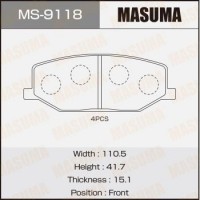 MS9118 MASUMA Колодки гальмівні