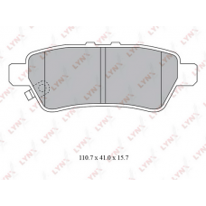 BD-5741 LYNXauto Комплект гальмівних колодок дисковий гальм