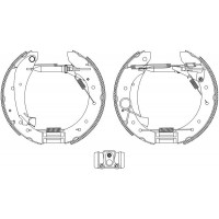 8DB 355 004-241 HELLA PAGID Комплект гальмівних колодок