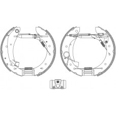 8DB 355 004-241 HELLA PAGID Комплект гальмівних колодок