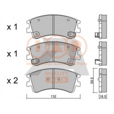 704-11057P IAP QUALITY PARTS Комплект гальмівних колодок дисковий гальм