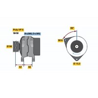 0 986 044 550 BOSCH Генератор