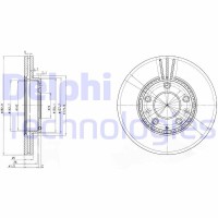 BG3874C DELPHI Гальмівний диск