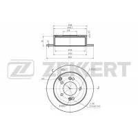 BS-5273 ZEKKERT Гальмівний диск