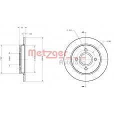 6110020 METZGER Гальмівний диск