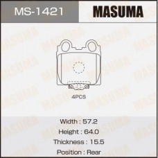 MS-1421 MASUMA Комплект гальмівних колодок