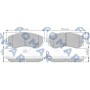 FO 679781 FOMAR Friction Комплект гальмівних колодок дисковий гальм