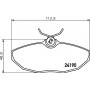 MDB2641 MINTEX Комплект гальмівних колодок дисковий гальм
