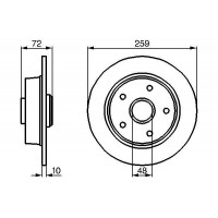 0 986 478 700 BOSCH Гальмівний диск