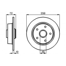 0 986 478 700 BOSCH Гальмівний диск