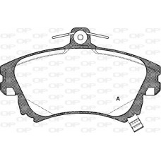 BPA0708.02 OPEN PARTS Комплект гальмівних колодок дисковий гальм