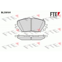 9010831 FTE Комплект гальмівних колодок дисковий гальм